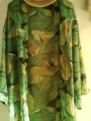 Kimono vert feuillage